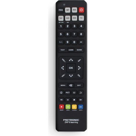 Télécommande universelle 6 en 1 pour box TV-TNT-SAT-DVD-BOX-AUX - Zap 6 (1/5)