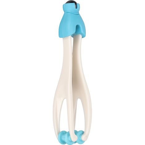 Rouleau de massage bleu pour les doigts, soulageant le stress et favorisant la circulation sanguine grâce à l'acupression.-AquaForge