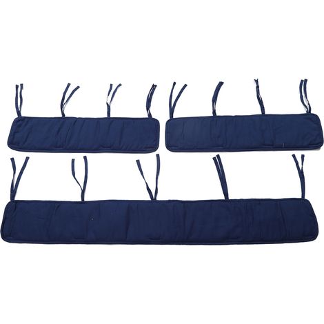 Protection de barrière de lit bébé unie avec sangles réglables, type 4. (1/5)