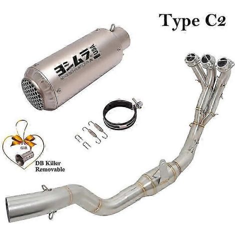 Système d'échappement complet adapté pour moto, silencieux de tube de liaison avant modifié, DB Killer, pour Yamaha Tracer9 Tracer 9 GT 2 (Type C2) (1/5)
