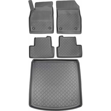 Juego de alfombrillas para coche y maletero para Opel Astra IV J Sedán (09.2012-08.2018).
