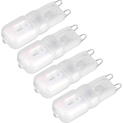 Lot de 10 ampoules LED G9 de 1,5 W pour plafonniers, appliques murales et lampes de table. (1/5)