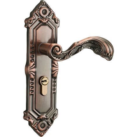 Porte D'entrée Senture de Verrouillage en Aluminium Retro Intérieur Rétro Lock pour le Levier de la Chambre à la Maison (1/2)