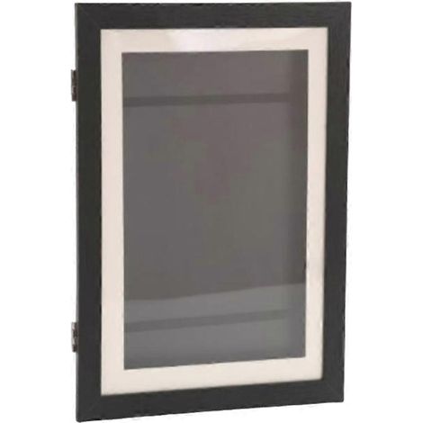 Cadre magnétique A4 pour enfants (21 x 29,7 cm), ouverture facile sur le devant, dimensions modulables pour dessiner, décoration intérieure noire (1/5)