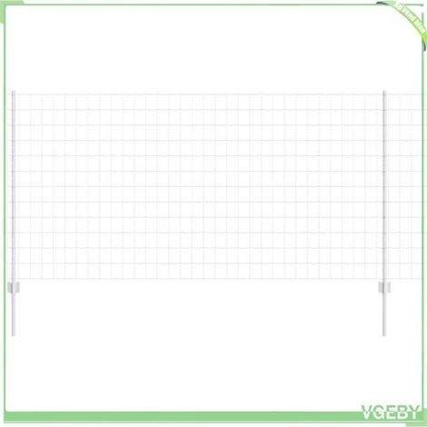 Kit de panneaux de clôture d'extérieur - 3336200 - Argent - Acier - 1,2 x 25 m (1/5)