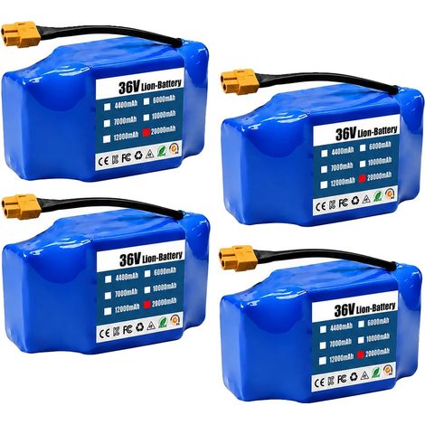 Batterie Lithium Ion, Capacité 20000mAh, Certifiée CE, 36v 20000mAH-4PCS (1/2)