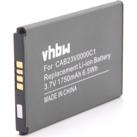 vhbw Akku kompatibel mit Alcatel One Touch Link Y800, Y800Z Router Modem Hotspots (1750 mAh, 3,7 V, Li-Ion) - Ersatz für CAB23V0000C1