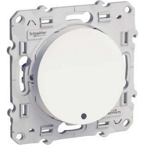 Pulsador Luminoso Blanco Odace - 10 A - con Tornillo - Led Azul 0,15 Ma Localización