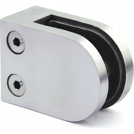 Soporte de vidrio para barandilla 45X63 inox PARA superficie plana pulida KPL. (1/4)