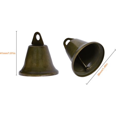 Lot de 30 grelots vintage en bronze de 38 mm, faits main, pour la création de loisirs créatifs.