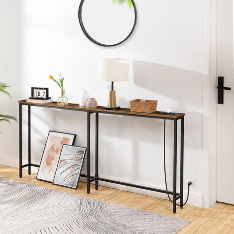 Console Meuble avec multiprise, Bout de Canapé étroit, Console derrière Le canapé (1/5)