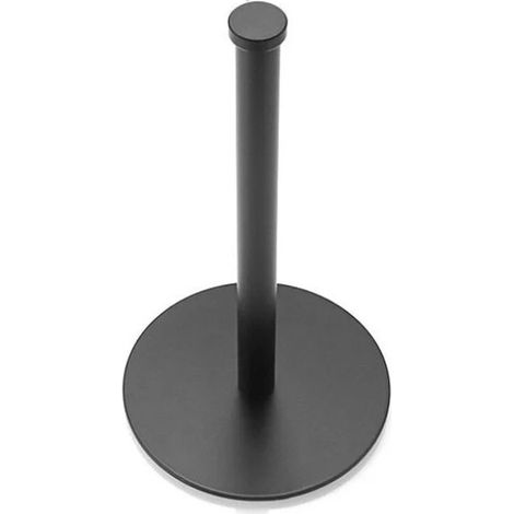 Porte-Rouleau de Papier essuie-Tout sur Pied en Acier Inoxydable de qualité supérieure Noir pour Rouleau de Cuisine Distributeur de Papier essuie-Tout Classique et Tendance, noir (1/5)