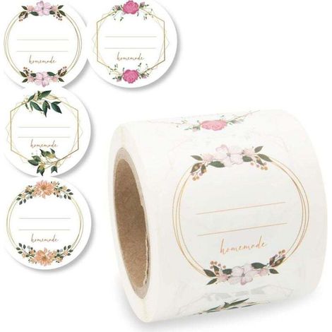 50mm Self-Adhesive Floral Labels (200 Sheets) (1/5)