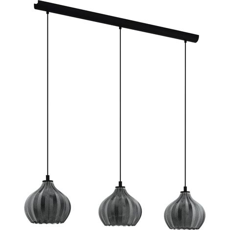 Lampe suspendue Tamallat Black-Transparent L: 105 B: 23 H: 110cm Dimmable (1/3)