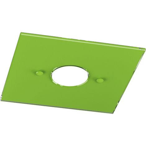 Plafoniera Moderna Path Vetro Verde 1 Luce Gx53 (1/4)