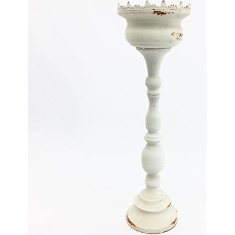 Vimin Box Centrotavola Alti Stretti D 16 Cm H 54 Cm Bianco Macchiato