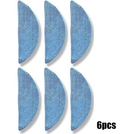 Lot de 6 lingettes de rechange pour aspirateur robot Lefant M200, M201 et M520M. Accessoires de nettoyage pour la maison. (1/2)