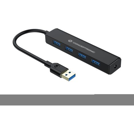 HUB Switch CONCEPTRONIC C4PUSB3 Negro