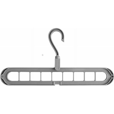 Cintre Gain De Place - 9 Emplacements - En Polypropylène - Pour Armoire Compacte - 1 Pièce (1/5)