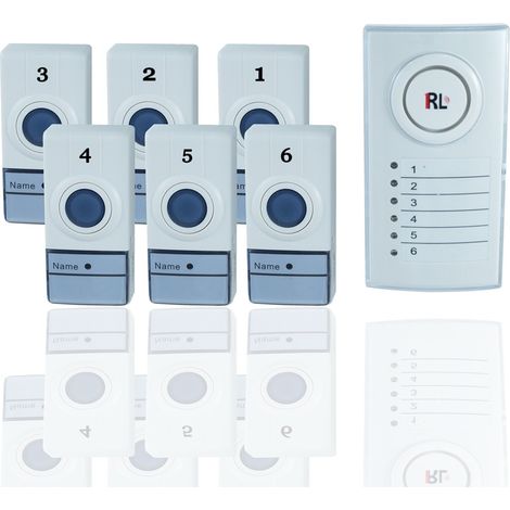 Trade Shop - Timbre Inalámbrico Oficina En Casa Con 6 Zonas De Puerta Digitales Separadas - (1/5)