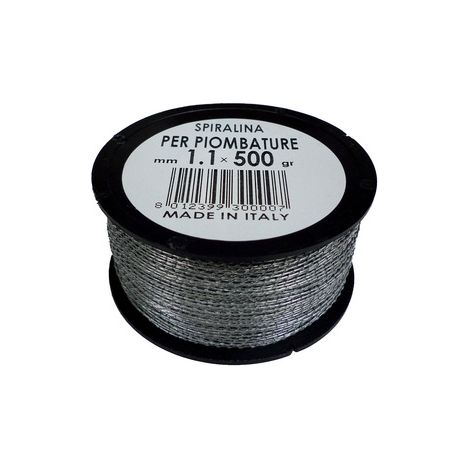 SPIRALINA PER PIOMBATURE mm.1,1 gr.500 FILO SPIRALINO SIGILLI PIOMBO PIOMBINI (1/2)