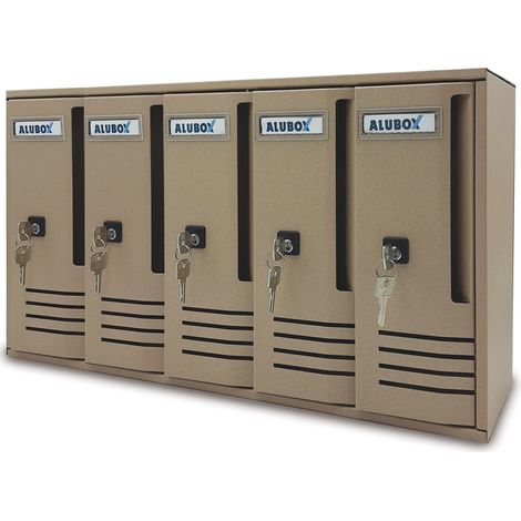 CASSETTA POSTALE ALUBOX CUBO C5 52X17,5X30 SABBIA- 1,0 pz