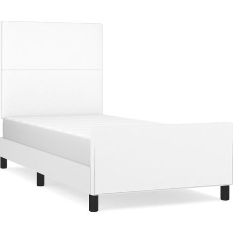 Maison Exclusive - Giroletto con Testiera Bianco 100x200 cm in Similpelle (1/5)