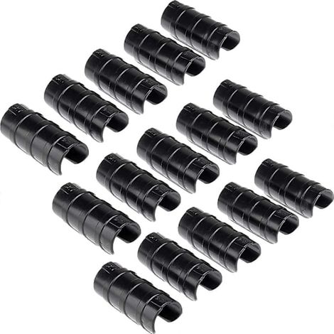 Filiyano-Lot de 20 colliers de serrage de 25 mm pour tubes de serre et autres structures de jardin. Protection des tubes et des bâches de serre. (1/2)