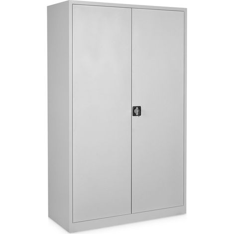 STIER Universalschrank mit 4 Fachböden 1950x 120 x 50 mm, Hellgrau