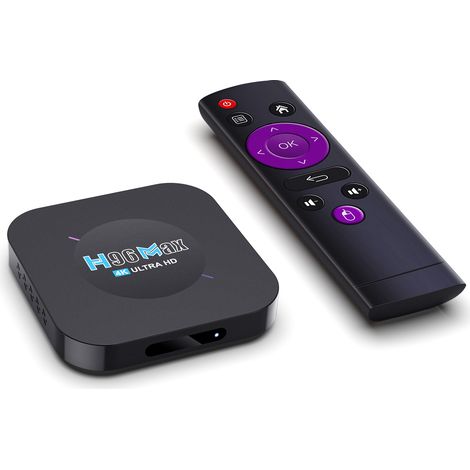 Set-Top Box Android - RK3318 - Résolution 4K - 2 Go RAM 16 Go ROM - Compatible TV HDMI - 1 Pièce
