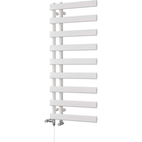 Agar - White Dual Fuel Towel Rail H1156mm x W500mm Standard (1/3)