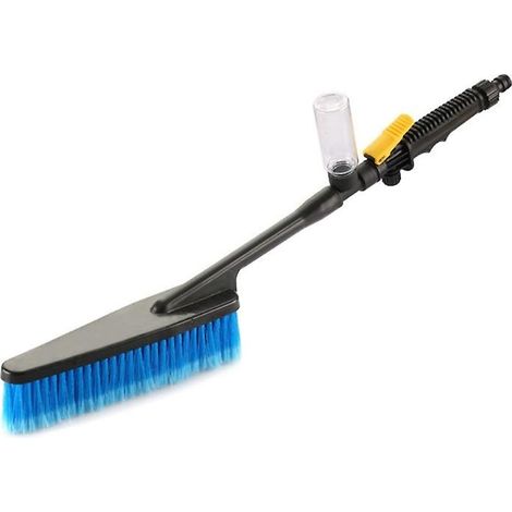 Brosse de lavage auto, vaporisateur doux, mousse nettoyante pour pneus, long manche (1/5)