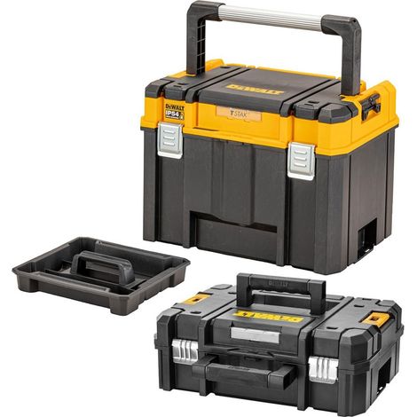 Dewalt DWST83343-1 Deep TSTAK 2.0 Organiser Storage Box Tote + DWST1-70703 Case (1/5)