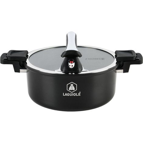 LAGUIOLE CUISSON - Cuiseur noir 28cm - "Temps de cuisson rapide"