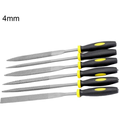 Farfi 6-teiliges multifunktionales Holzraspeln-Set, hochtemperaturhärtend, vielseitig einsetzbar, Werkstattausrüstung, Holzbearbeitungsfeile für Zuhause-4mm