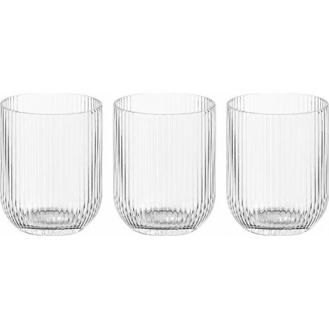 DI.MO Set 3 Bicchieri Pillar CC 260 Vetro Trasparente (1/3)
