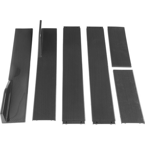 6-teiliges Set Seitenschwellerverbreiterungen im Carbonfaser-Stil, Splitter, Lippe, Fahrzeugzubehör, Universal, 2 m / 78,7 Zoll (1/5)
