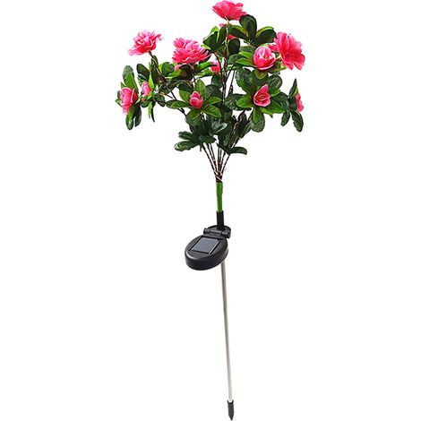 Ortviai Applique Solaire en Forme de Fleur pour Jardin – Lampe LED Étanche IP55, Idéale pour Pelouse et Cour