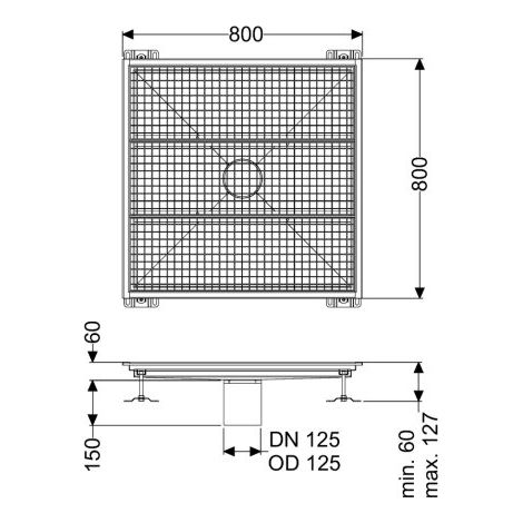 KESSEL 6180800 Bac de rétention Ferrofix