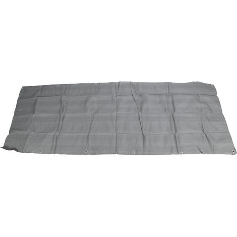 Écran de protection pour balcon, en PEHD, anti-UV, pour terrasse, jardin ou piscine extérieure, gris clair (1/5)