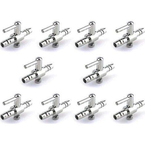 Lot de 10 distributeurs de valve unidirectionnelle pour pompe à air d'aquarium (1/4)