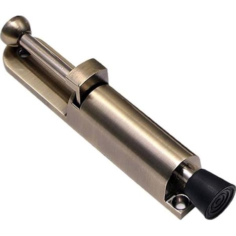Zwei verstellbare, federbelastete Türstopper, stabile Türstopperhalterung mit Befestigungsschrauben, 147 mm (1/3)