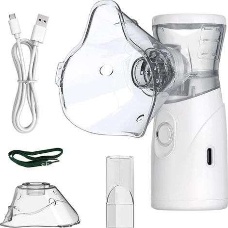 Inhalateur Vernebler Inhalationsgerät Inhaliergerät für Kinder and Erwachsene (1/5)