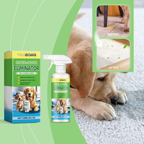 Fleckenentferner für Haustiere bei Katzen und Hunden – Reinigt Futterflecken, Fett, Schleim und Speichel – 120 ml -- DE (1/5)