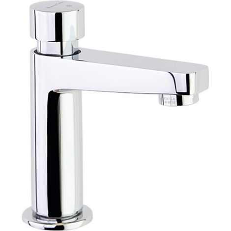Grifo de Lavabo Temporizado de 1 Agua Cromado Serie Solestop (1/4)