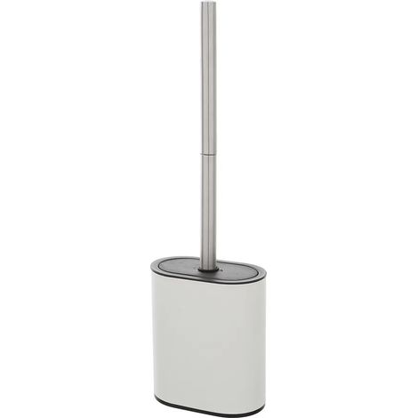 Portascopino bianco a parete o in appoggio con spatola in silicone (1/5)