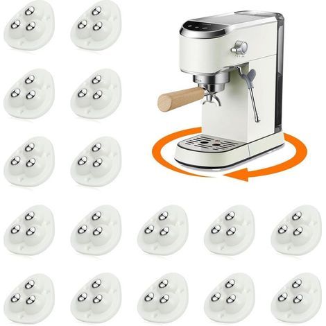 16 rotelle per mobili, rotelle universali autoadesive, mini rotelle girevoli a 360° per mobili (1/5)