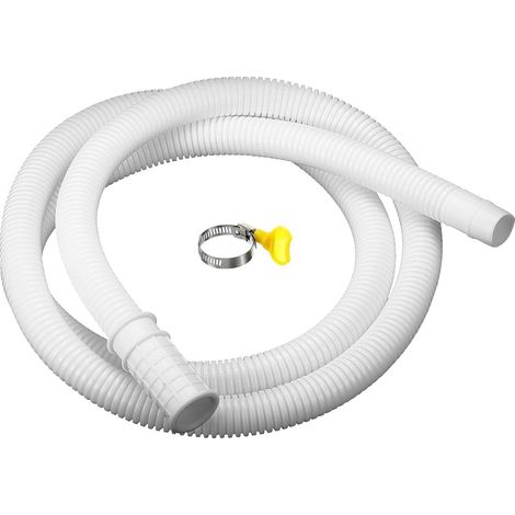 Universel Climatisateur Drainage Tuyau 16mm ID 4,9ft Blanc  Avec Pince, Pour AC Unités Lave-Linge (1/5)
