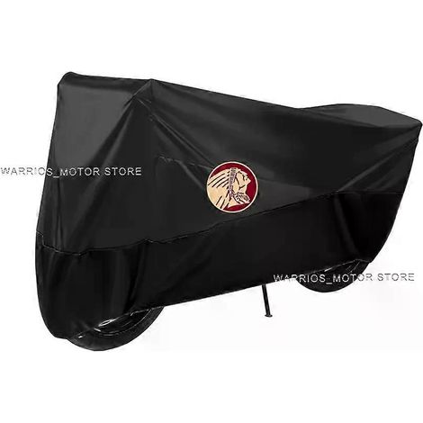 (Taille 3XL pour 220 cm - noir) Housse de moto extérieure anti-pluie, anti-poussière et anti-UV pour Indian FTR Rally Sport 1200 Carbon (1/5)