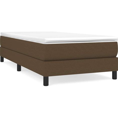 Maison Exclusive - Boxspringbettgestell Dunkelbraun 100x200 cm St (1/5)